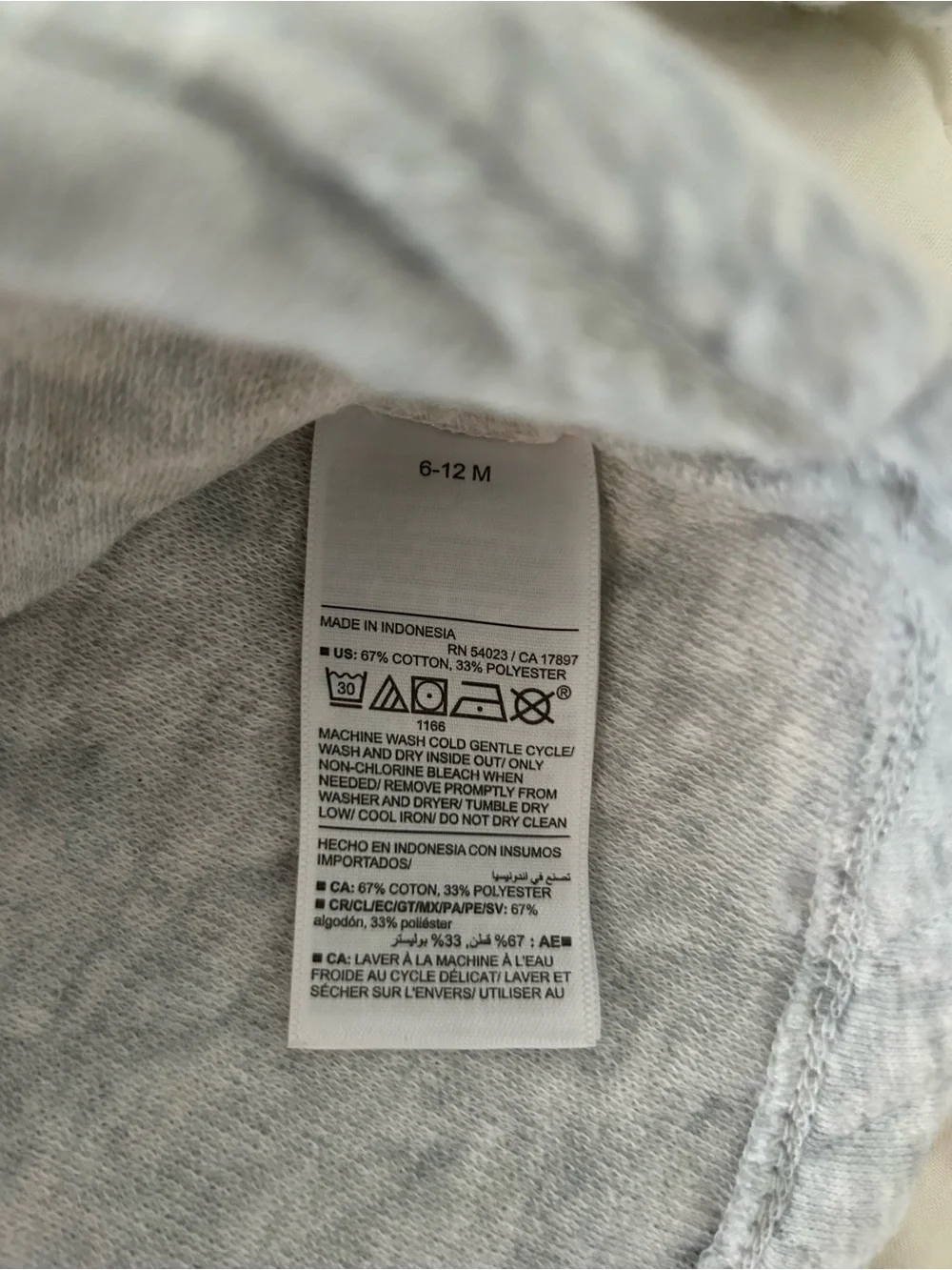 6-12M Old Navy Light Gray Baby Sweater